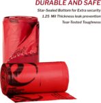 McKesson Biohazard Bags, 10 to 15 gal [250 Count] Hazardous Infectious Waste Bag, Medical Hospital Grade, Red - Image 4