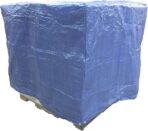 4 Ft. X 5 Ft. X 4 Ft. Standard Duty Blue Poly Pallet Cover | 5 Sided Tarp - Image 3