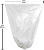 TYPLASTICS 55 Gallon Clear Trash Can Liners - 36" x 60" - High Density Garbage Bags - Case of 200 - Multipurpose for Office, Outdoor, Recycling, Industrial and Commercial - Image 3