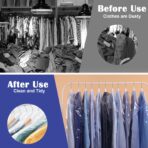 Grevosea 100 Pack Dry Cleaning Bags for Clothes, Clear Garment Bags for Hanging Clothes Plastic Clothing Storage Bag Clothe Cover for Suits Coats Home Storage Travel Moving (35.4 x 23.6 In) - Image 8