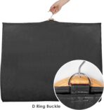 Univivi Dance Costume Bags Garment Bag 40 Inch Hanging Clothes for Dance Competitions, with 3 Medium Clear Zipper Pockets for Dance Costumes, Closet Storage (Black) - 4 Pack - Image 5