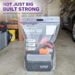 10 Gallon Heavy Duty Large Storage Bags with Handle, Big Zip Seal Top Bags, 6 Mil Extra Thick Clear Big Plastic Resealable Zip Poly Bags for Home Moving, Travel, Camping, 20" x 26", Pack 5 - Image 6