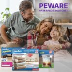 10 Gallon Heavy Duty Large Storage Bags with Handle, Big Zip Seal Top Bags, 6 Mil Extra Thick Clear Big Plastic Resealable Zip Poly Bags for Home Moving, Travel, Camping, 20" x 26", Pack 5 - Image 7