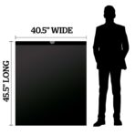 Ultrasac 45-55 Gallon 1.25 MIL Black Garbage Bags With Drawstrings Fits Rubbermaid Brute Trash Cans - 40" x 45" - Pack of 100 - For Commercial, Industrial, Municipal, & Healthcare - Image 4