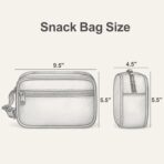 Bagseri Kids Snack Bag Boys - Small Reusable Mini Cooler Pouch, Insulated 3.9L Food Carrier with Buckle Handle for School and Daycare, Fits in Backpack, Black Dinosaur - Image 10