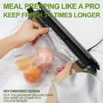 W&Y 100 Single-Ply Vacuum Sealer Bags (6"x10" Quart) – Pre-Separated, Commercial Grade, BPA Free for Food Storage, Sous Vide & Meal Prep – 1 Pack (100 Count) - Image 5