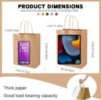 Custom Paper Bags 50-5000 PCS - Personalized Kraft Paper Bags with Logo for Small Business, 8x4.5x10.8 Inch Gift Bags with Handle, Reusable Goodie Bags for Duty Gift Bags, Food Safe, Retail, Wedding, Party Favors (Custom Design) - Image 4