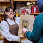 Custom Paper Bags 50-5000 PCS - Personalized Kraft Paper Bags with Logo for Small Business, 8x4.5x10.8 Inch Gift Bags with Handle, Reusable Goodie Bags for Duty Gift Bags, Food Safe, Retail, Wedding, Party Favors (Custom Design) - Image 7