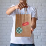 Custom Paper Bags 50-5000 PCS - Personalized Kraft Paper Bags with Logo for Small Business, 8x4.5x10.8 Inch Gift Bags with Handle, Reusable Goodie Bags for Duty Gift Bags, Food Safe, Retail, Wedding, Party Favors (Custom Design) - Image 8