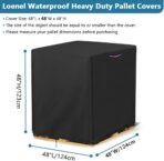 Pallet Cover, Waterproof Heavy Duty Large Pallet Covers Fade Resistant Cargo Turnover Cover With Zipper - 48"L x 48"W x 48"H - Image 4