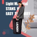 Caroeas 90L Laundry Basket (13 Colors), Waterproof Laundry Hamper, Laundry Bag with Padded Handles, Clothes Hamper Stands Up Well, Collapsible Laundry Basket Easy Storage - Image 4