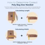 Poly Bags with Suffocation Warning 9x12", 11x14", 14x20" - Large Combo Pack of 300 (100 each size) - Clear Poly Bags by Retail Supply Co - Resealable - Image 7