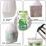 220 Counts Aklyaiap 4 Gallon Trash Bag,Tear & Leak Resistant Bathroom Biodegradable Small Garbage Can Bags Unscented for Home & Kitchen, 5Rolls, White - Image 3