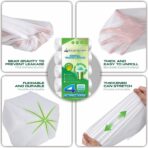 220 Counts Aklyaiap 4 Gallon Trash Bag,Tear & Leak Resistant Bathroom Biodegradable Small Garbage Can Bags Unscented for Home & Kitchen, 5Rolls, White - Image 4