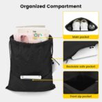 Vorspack Drawstring Backpack Water Resistant String Bag Sports Sackpack Gym Sack with Side Pocket for Men Women - Image 4
