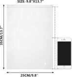 T Shirt Bags for Small Business, 100pcs 10x13 inch 3 mil Thick Frosted Zipper Bags for Clothes, Swimsuit Storage with Zipper, Vent Holes, for Shirt Packaging Clothing Packaging - Image 5