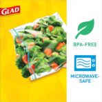 Glad Zipper Food Storage Plastic Bags - Quart - 25 Count - Image 5
