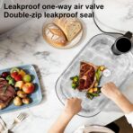 TomCare Vacuum Sealer Bags for Food: 50 PCS with 6 Clips - 12x19”(XL, 10PCS) 12x13”(L, 20PCS) 10x11”(M, 20 PCS) Reusable Vacuum Seal Bags Food Storage Vacuum Bags for Sous Vide Freezer Microwave - Image 6