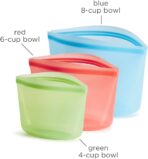 Stasher Silicone Reusable Storage Bags, 3-Pack, Reusable Freezer Bags, Microwave, Dishwasher, Oven Safe, Sous Vide, Premium Lunch Containers, Eco Friendly, Food Storage Bags, Snack Bags, Multicolor - Image 6
