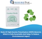 ASSUREPAK Clear Produce Bags Roll - 1200 Bags - 12"x20" – HDPE - (11 Microns) – Plastic for Grocery, Reusable Produce, Small Business, Plastic Bag, Food Bag, Storage Use, Natural Color - Image 5