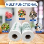 ASSUREPAK Clear Produce Bags Roll - 1200 Bags - 12"x20" – HDPE - (11 Microns) – Plastic for Grocery, Reusable Produce, Small Business, Plastic Bag, Food Bag, Storage Use, Natural Color - Image 6
