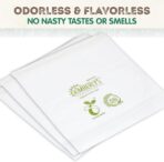 KC’s Compostable Sandwich & Snack Bags – 50 Count, 7×6.7 in Resealable Extra-Thick 50µm Plant-Based Cornstarch Bags – Certified ASTM D6400 & OK Compost HOME – Leakproof, Odorless & Durable - Image 4