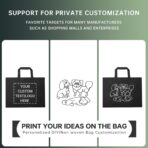 Custom Tote Bags Set of 50, Bulk Pack Grocery Shopping Travel Business Activities advertisement Reusable Bag - Image 4