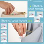 Fulmoon 350 Pcs Bulk Pill Pouch Bags Disposable 7 Colors Zipper Pills Bag Daily Travel Medicine Organizer Storage Pouches Clear Reusable for Small Items Storage(Candy Colors) - Image 6