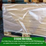 Farm Plastic Supply - Pallet Cover Bags 5 Pack - 3 Mil Clear (55" x 53" x 75") - Heavy Duty Construction Grade Strength Pallet Bags, Polyethylene Pallet Bags, Outdoor Protection, and Pallet Storage - Image 5