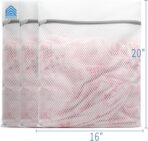 Muchfun 3Pcs Durable Honeycomb Mesh Laundry Bags for Delicates 16 x 20 Inches (3 Large) - Image 5