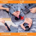 GONGSHI Vacuum Storage Bags, Space Saver Seal Bags For Clothing, Blankets, Comforters, Pillows, Clothes Storage,Travel Luggage,24 Combo-EPUMP - Image 5