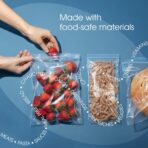 Spartan Industrial - 8” X 10” (1000 Count) Quart Clear Reclosable Zip Plastic Poly Bags with Resealable Lock Seal Zipper - 2 Mil - Image 5