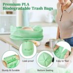 ECOLipak 13 Gallon Compostable Trash Garbage Bags, 50 Count (1 Roll) Biodegradable Heavy Duty Bathroom Kitchen Trash Bags for Home/Office, US BPI ASTM D6400 and OK Compost Home Certified - Image 7