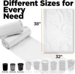 30-33 Gallon Clear Trash Bags Heavy Duty (250 COUNT) - Clear Recycling Garbage Bags 30+ Gallon, 32 Gallon - Made in USA - Image 3