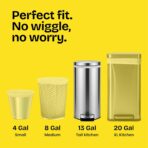 Glad ForceFlex Tall Kitchen Drawstring Trash Bags, 13 Gal, Fragrance Free, 80 Ct (Package May Vary) - Image 5