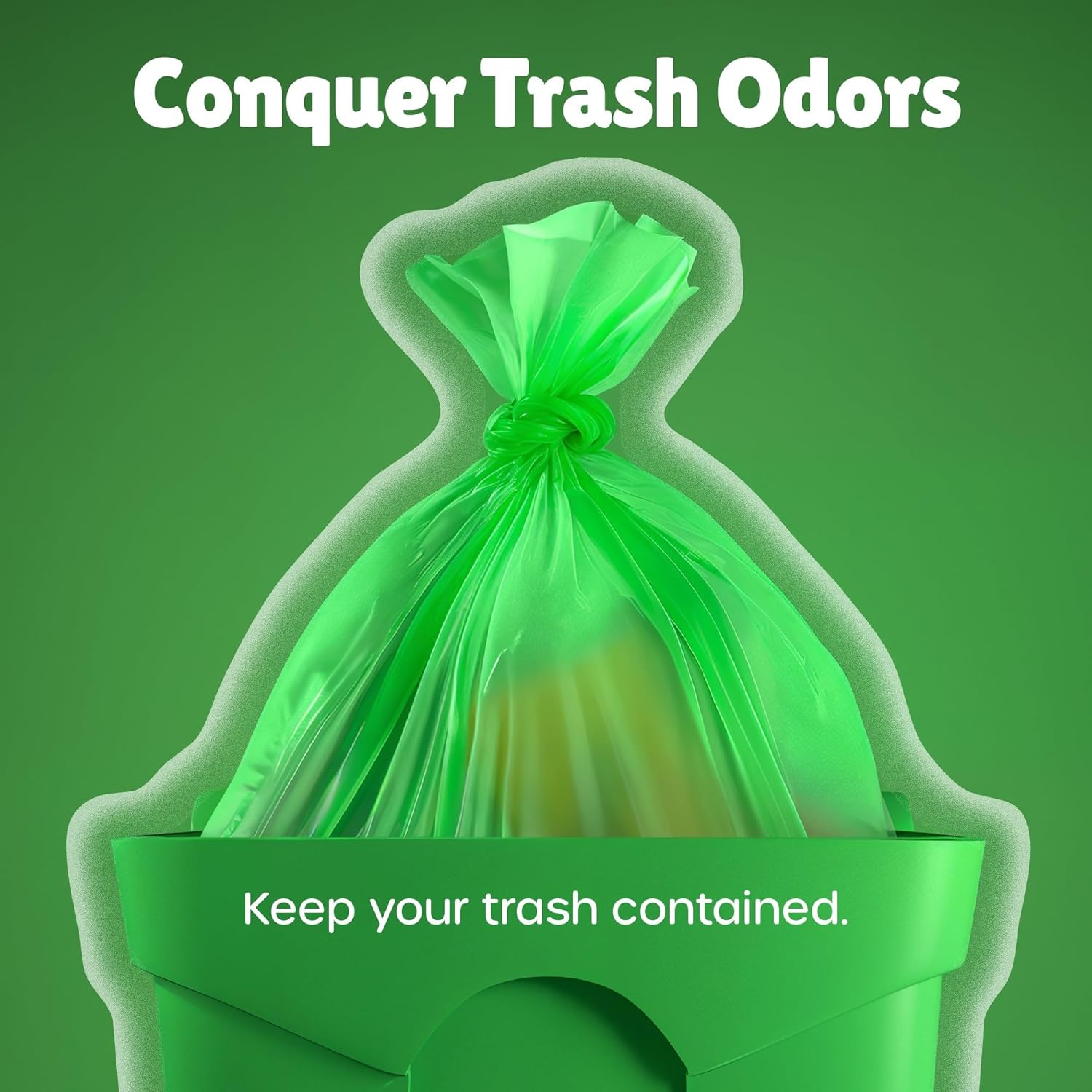 Forid Small Trash Bags for Bathroom - 2.6 Gallon Garbage Bags Unscented,Extra Thick Strong Wastebasket Can Liners for Home Office Bedroom,150 Bags Multi Colored - Image 6