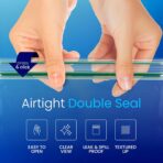 DiRose Gallon Bags Pack of 250 – 1 Gallon Reclosable Storage Bags – Practical and Durable Design – Food Safe Non-BPA Material – Easy Zip Closure – Ideal for Food, Snacks, Dog Treats, Organizing - Image 5