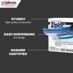 SC Johnson Professional Ziploc Brand Food Storage Freezer Bags, 1 Gallon Freezer Bags, Ziploc Brand Bags, Commercial Pack, 250 Count Box, for Professional Use Only - Image 4