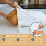 Nectar & Nest Reusable Beeswax Bread Bags for Homemade Bread & Sourdough – XL Eco-Friendly, Natural, Food-Safe Storage Bag to Keep Loaves Fresh Longer – Sustainable, Zero Waste - Image 9