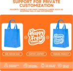 100 Pcs Custom Non-woven Bags with Handle, Custom Tote Bags Bulk, Personalized Reusable Grocery Bags, Shopping Bags, Customized Promotional Item Totes for Business Activities, Store - Image 8