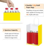BagDream 5.25x3x8 Inch 100Pcs Yellow Gift Bags with Handles Small Kraft Paper Bags Bulk for Welcome Party Favors, Baby Shower, Goody, Treat, Retail, Grocery Paper Sacks - Image 4