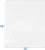 iMailer- 4 Mil Heavy Duty Zip Bags - 12" x 18" 100 Pack- Durable Storage Bags for Food, Crafts, Hardware, and Organizing - Image 3