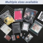 100 PCS 4" x 6" Thick 5 Mil Clear Zip Poly Lock Plastic Bags Seal Reclosable Zip Bag Heavy-Duty Photo Cards Snacks Seeds Zipper Bags - Image 8