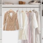 20 PCS 60 Inch Plastic Garment Bag, Dry Cleaner Bags Laundry Bags, Clear Hanging Clothing Covers for Long Dresses Skirt Coat Suit Shirt Jacket - Image 6