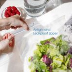 Spartan Industrial - 6” X 8” (1000 Count) 2 Mil Clear Reclosable Zip Plastic Poly Bags with Resealable Lock Seal Zipper - Image 4