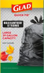 More buying choices for Glad 39 Gallon Quick Tie Lawn & Leaf Bags - 12 Packs - Image 7