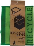 G.U.S. Recycle Bags for Home, Kitchen, Office | Waterproof, Durable, Easy to Wash, Reusable w/Extra Sturdy Handles | Made of recycled materials, 30L Capacity ea. | Set of 2 - Image 6