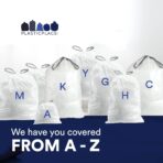 Plasticplace Custom Fit Trash Bags, Compatible with Simplehuman Code Q (50 Count), 13-17 Gallon Drawstring Garbage Liners, Heavy Duty Tear-Resistant - Image 5