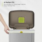 EKO 21 Gallon / 50-90 Liter,110 CountDrawstring Trash Bags, Extra-Strong Unscented Garbage Bags, Easy-Dispense Roll for Kitchen & Household Use, Resists Tears, Leaks and Punctures, Code G, White - Image 3