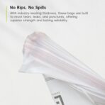 EKO 21 Gallon / 50-90 Liter,110 CountDrawstring Trash Bags, Extra-Strong Unscented Garbage Bags, Easy-Dispense Roll for Kitchen & Household Use, Resists Tears, Leaks and Punctures, Code G, White - Image 7